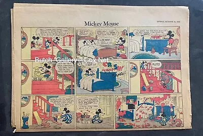 MICKEY MOUSE Oct 23 1932 Sunday Newspaper Comic Strip • $50