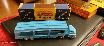 Matchbox Accessory Pack A-2 Car Transporter Moko Lesney MW Without Decals Rare • $80