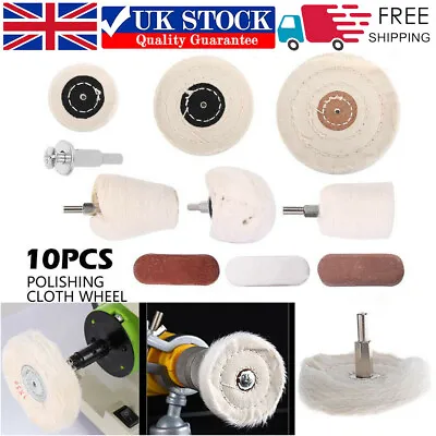 £10.99 • Buy 10Pcs Polishing Buffing Pads Mop Wheel Buffer Pad Drill Kit For Car Polisher Kit