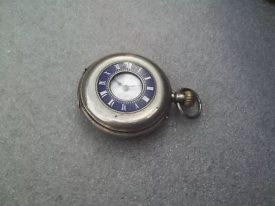 Antique Favre Leuba Silver Half Hunter Pocket Watch • £130