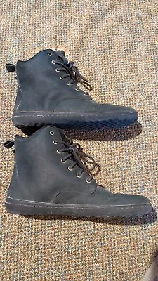 Vivobarefoot Scott Size 44 EU 11 US Black Leather Work Boots • $160