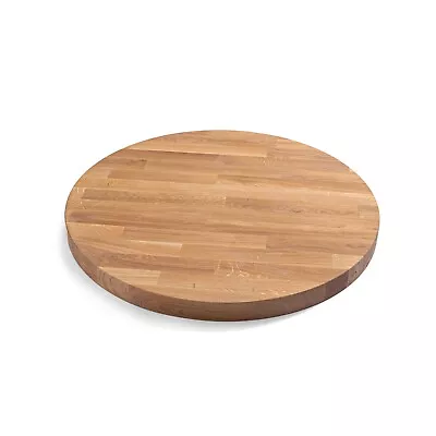 Solid Wood Oak Cafe Table Tops | Premium Round Wooden Tops | Bistro Tabletops • £89.99