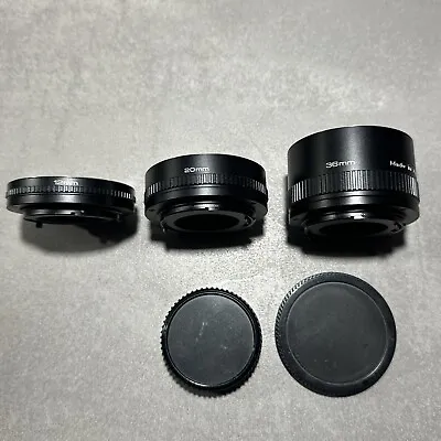 OP Kenko Car Spacer Set Extension Tube - Olympus OM - 12 Mm 20 Mm 36 Mm • £25.16