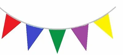 20 Flags 33 Feet Multi Colour Banner Bunting Party Event Home Garden Decoration • £2.59