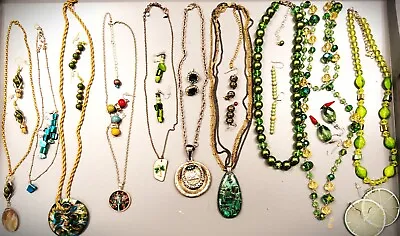 Lot Of 20 Necklaces And Earrings A Few Signed. • $13