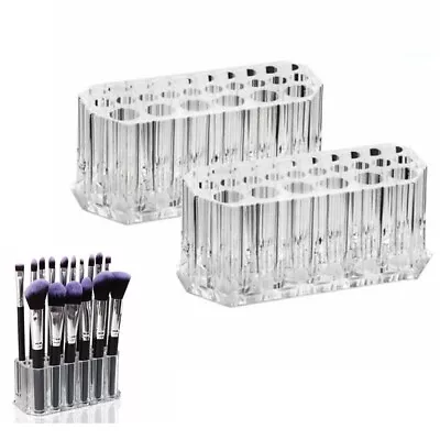 £8.96 • Buy 26 Holes Brush Holder Acrylic Cosmetic Organizer Eyeliner Display Stand