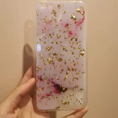 $6.99 • Buy OPPO A73 R17 Rro 9s 11s A59 F1s Marble Pattern Sparkle Chips Soft Slim Gel Case