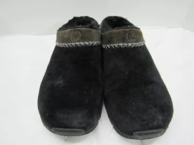 MERRELL Encore Chill Stitch Black Mule Clogs Slip On Suede Size 6.5 • $25