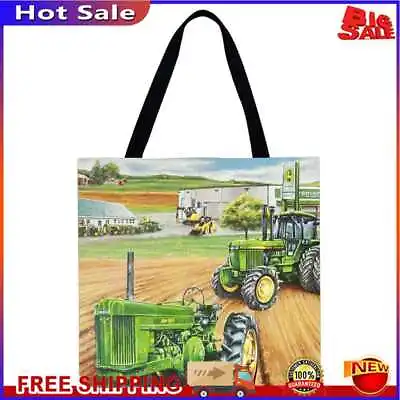 $12.33 • Buy Tractor Printed Shoulder Shopping Bag Casual Large Tote Handbag (40*40cm)