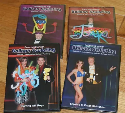 Balloon Sculpting 4-dvd SET-- Beginning To REALLY Advanced --TMGS DVD Blowout! • $23.97