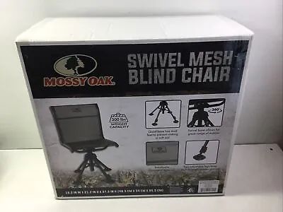 Mossy Oak FS1105244C Swivel Hunting Blind Chair Black Outdoor Adjustable NEW • $98.95