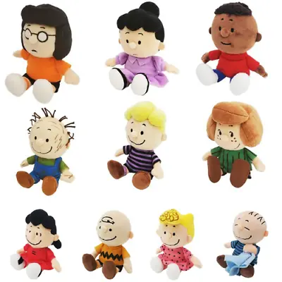 Peanuts Plush H10cm 3.9  Charlie Brown Marcie Lucy Violet Peppermint Linus New • $27.89