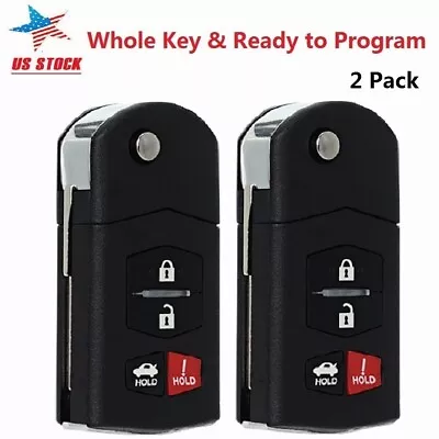 2 For 2009 2010 2011 2012 2013 Mazda 6 Keyless Entry Car Flip Remote Car Key Fob • $22.70