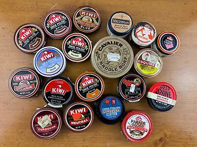 Vintage Kiwi Ronson Meltonian Shoe Cream Polish Saddle Soap Used Old Stock Lot • $37.99