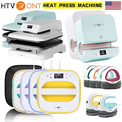 HTVRONT Digital AUTO Heat Press Machine Tumbler Sublimation Transfer T-shirt Mug • $28.89