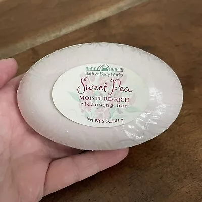 Bath & Body Works Sweet Pea Moisture Rich Cleansing Solid Bar Soap 5 Oz Vintage • $12.99