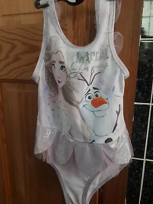 £8.99 • Buy Girls Frozen Swimming Costume Age 3/4 BNWT