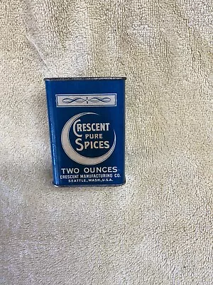 Crescent Pure Spices ALLSPICE Tin Retro Country Kitchen Advertising Seattle 2oz • $11.99