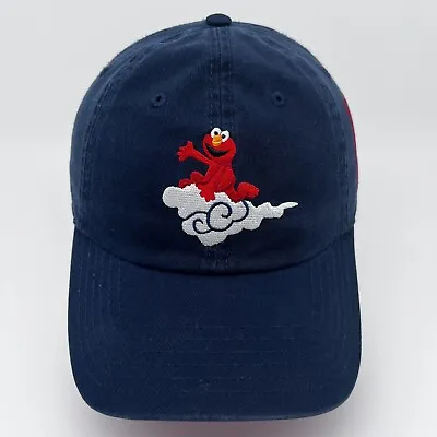 Sesame Street Elmo Kanji Mount Fuji Hat Blue Strap Back With Red Accents • $13.99