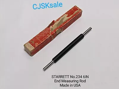 STARRETT No.234  End Measuring Rod 6  Made In USA (USED). • $23