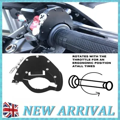 Universal Motorcycle Cruise Control Throttle Lock Assist Top KitStainless Steel • £17.85