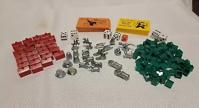 Vintage Monopoly Game Piece And Card Lot • $12.95