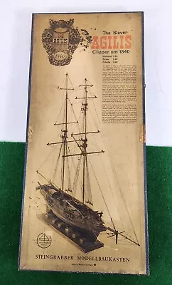 The Slaver Agilis Clipper 1840 1:60 Scale Wooden Ship Kit Steingraeber Unbuilt! • $129.95