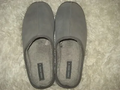 $24 • Buy Zara Home Collection Mens Size 43 EU Grey Suede Slip On Warm Slippers 