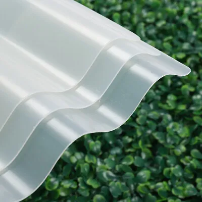 £49.95 • Buy PVC Clear Corrugated Roofing Plastic Sheet Panel 1mm Thick High Impact Strength