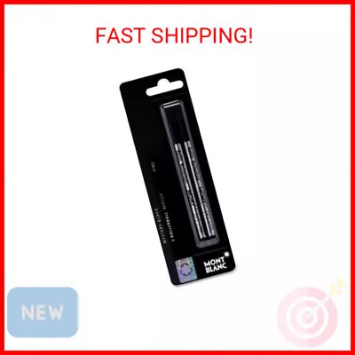 Mont Blanc Fine Point Black Rollerball Refills (2 Pack) For Use With Montblanc C • $40.44