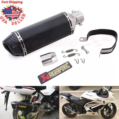 38-51mm Motorcycle Universal Killer Slip On Exhaust Muffler Pipe Silencer CBR US • $44.13