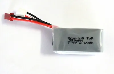 $10.80 • Buy RoaringTop LiPo Battery Pack 25C 350mAh 2S 7.4V With JST Plug