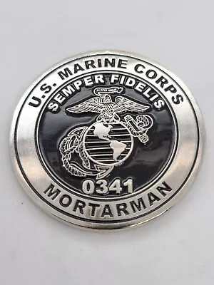 Marine Corps 0341 Mortarman MOS USMC Veteran Military 1.75  Challenge Coin • $15