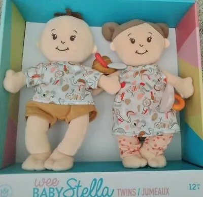 Manhattan Toys Plush Wee Baby Stella Baby Twin Dolls BRAND NEW  • $34.25