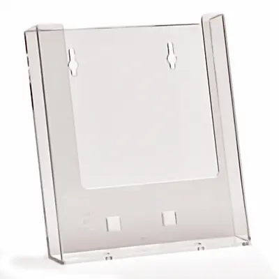 £6.26 • Buy A5 Wall Mounted Leaflet Holder Brochure Flyer Dispenser Display Clear Plastic X1