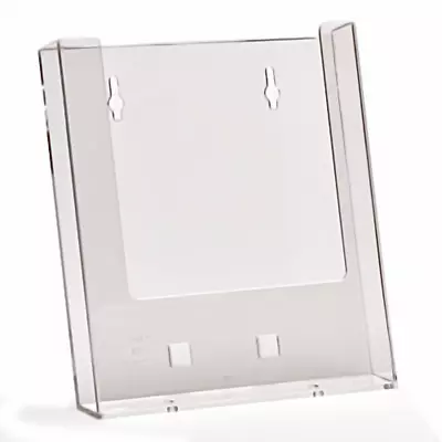 A5 Wall Mounted Leaflet Holder Brochure Flyer Dispenser Display Clear Plastic X1 • £7.25