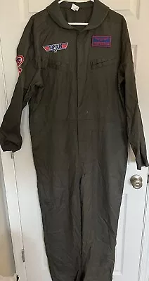 Top Gun Maverick Green Flight Suit Costume Adult Large Spirit Halloween 2006 • $19.97