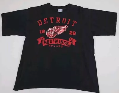 Vintage Detroit Red Wings Print T Shirt Vtg 90s Allsport Made In USA NHL Hockey  • $19.99