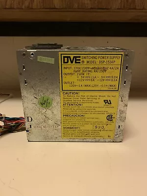 DVE DSP-1514P POWER SUPPLY 150W AUX MOLEX FDD Vintage Computer PSU • $18.73