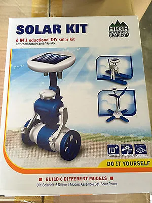  6 IN 1 Educational DIY Robots Solar Toy Kit Plane Boat Windmill • $5.99