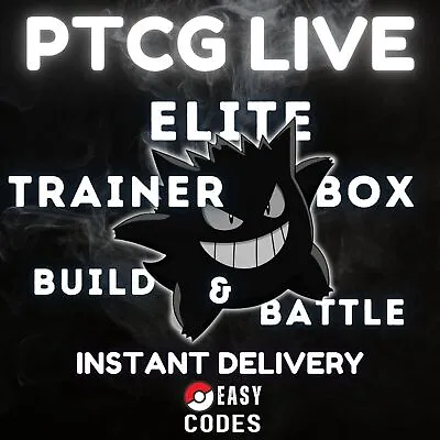 Elite Trainer Box Build & Battle Codes Booster Pokemon TCG Live Instant Delivery • $0.99