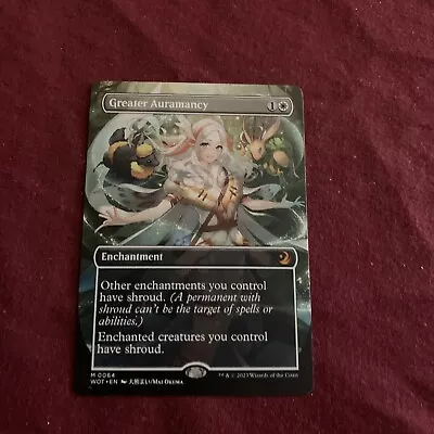 MTG Greater Auramancy - Anime Borderless NM-Mint English Wilds Of Eldraine: En • $16.55