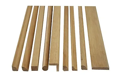 10 Pack Of Solid Oak 900mm PAR Beadings Corner Moulding Strip Wood Dowel  • £26.73