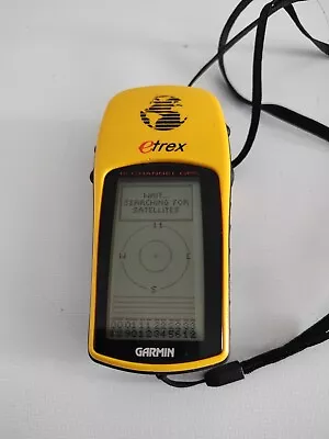 #66. Garmin ETrex Personal Navigator Yellow 12 Channel Handheld GPS WORKS TESTED • $39