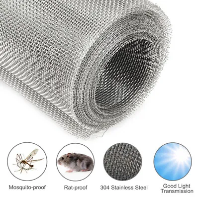 Mesh Rodent Proof Galvanised Welded Wire Steel Mesh  Rat & Mice Deterrent Roll • £7.95