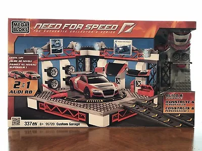 Mega Bloks - Need For Speed 95720 - Custom Garage 2 In 1 Audi R8 - New & Sealed • $229.99