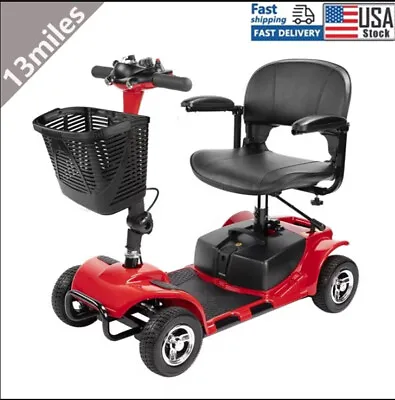 2024 4 Wheels Mobility Scooter Electric Powered Wheelchair Device For Adult Home • $519