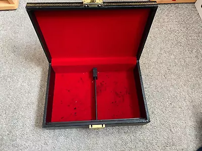 Design Phillipp Jewellery Box Black & Gold Locking With Insert • £9.99