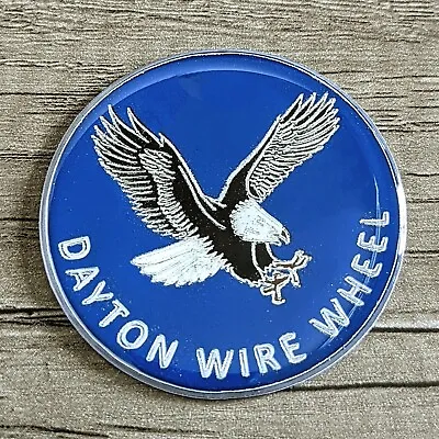 $20 • Buy Blue And Chrome Dayton Eagle Wheel Chips Set Of 4 Size 2.25in