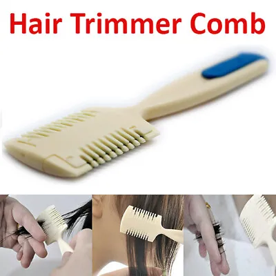 Durable Hair Cutting Trimmer Razor Blade Comb Long Short Beauty Cut • £2.58